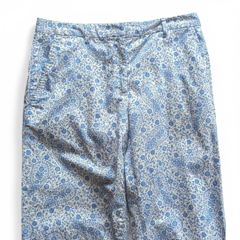 Brooks Brothers Pants Sz 4 | Coastal Hamptons Weekend Floral Crop Cotton - Picture 6 of 9